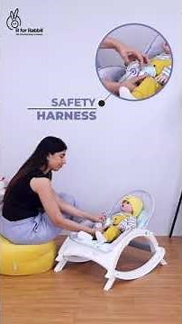 R for Rabbit Rock N Play Baby Rocker with Soothing Music and Vibration