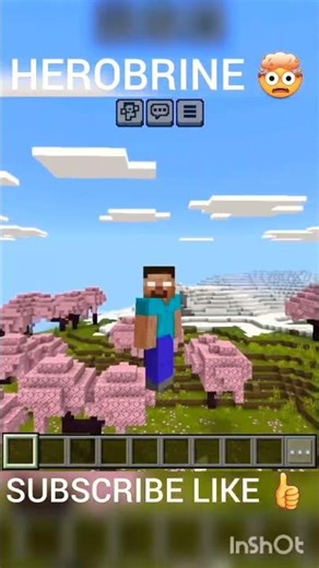 HEROBRINE in MINECRAFT #shorts​ #minecraft​ #herobrine​ #viral​ #trending​