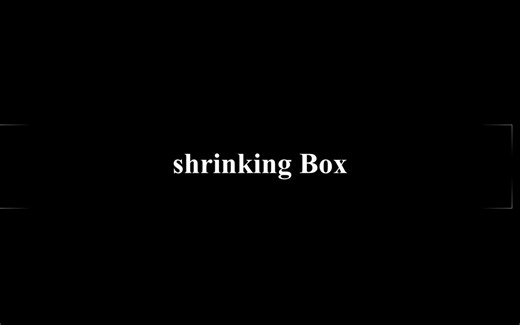 Animation Shrinking box
