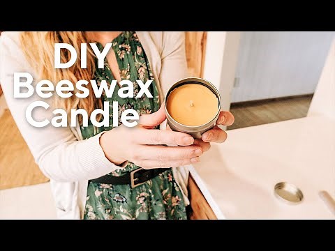 How to Make DIY Beeswax Essential Oil Candles