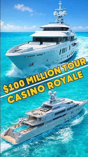 Inside a $100 MILLION Mega Yacht ⚓️ Amels 242, Casino Royale #shorts