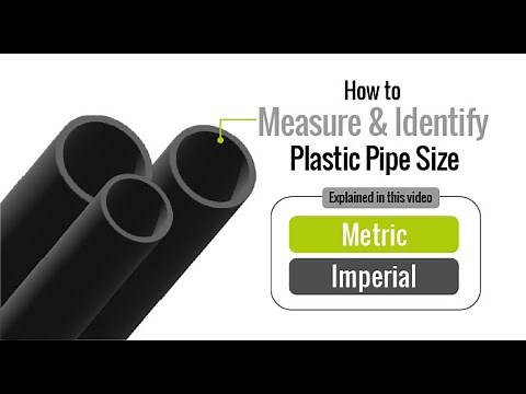 How to identify the size standard of plastic pressure pipe. Imperial vs Metric pipe sizes.
