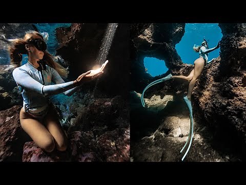 Raw POV: Freediving Tunnels in Hawai'i with Britt!