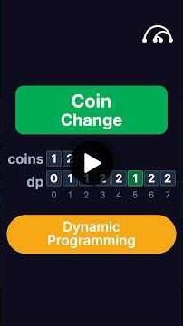 Coin Change | LeetCode 322 | Blind 75 #leetcode #codinginterview #faang