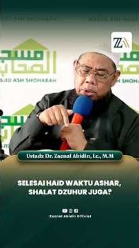 SELESAI HAID WAKTU ASHAR, SHALAT DZUHUR JUGA?
