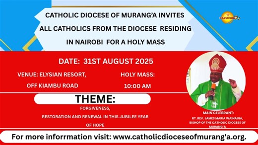 33 reactions · 4 comments | CATHOLIC DIOCESE OF MURANG'A | Capuchin Television Network | Facebook