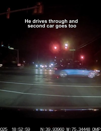 He drives through and second car goes too | Dashcam Lessons