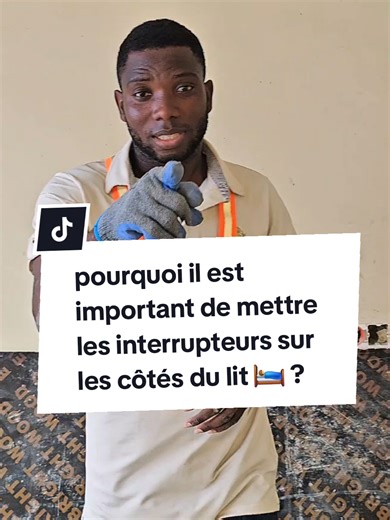 ⚡ Pourquoi faut-il installer les interrupteurs à côté du lit et non derrière ? Dans beaucoup de chambres, les interrupteurs sont placés derrière le lit. Résultat : ❌ ils deviennent difficiles d’accès ❌ le lit bloque l’interrupteur ❌ il faut se lever pour éteindre la lumière La meilleure solution est de placer les interrupteurs sur les côtés du lit, pour un accès facile et plus de confort au quotidien. Chez LPB – LIGHT PRO BENIN, nous réalisons des installations électriques intelligentes et adapt