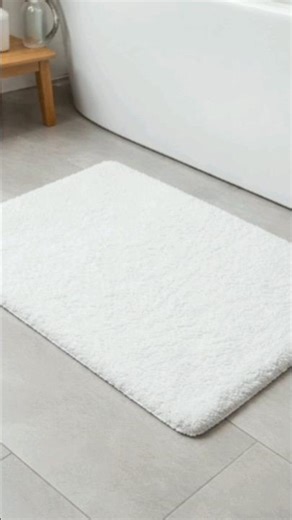 How to easily remove dirt from a bathroom mat? 2 things only need #youtubeshortsvideo