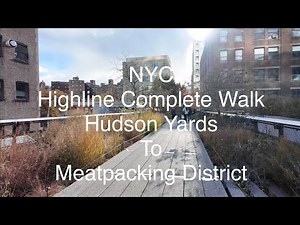🚶‍♂️ NYC High Line Full Walk | 34th St to Gansevoort St | Real-Time Walking Tour | Raw Sound