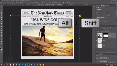 Photoshop: Create Your Own NY Times Front Page in Color!