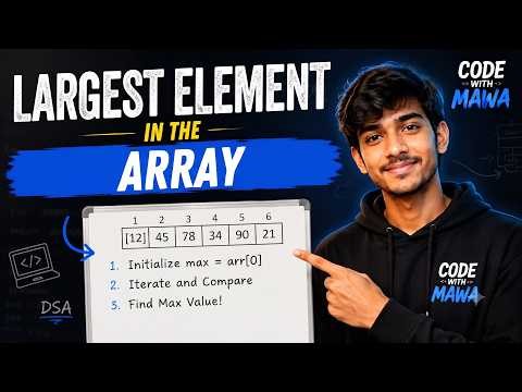 Find the Largest Element in an Array | Python DSA #1