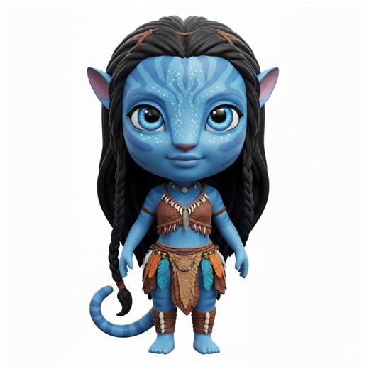 Avatar 3D Model File : Avatar STL File , Neytiri 3D Model, Avatar Statue Model, Action 3d Model, 3D Printer File, Avatar Chibi Model - Etsy