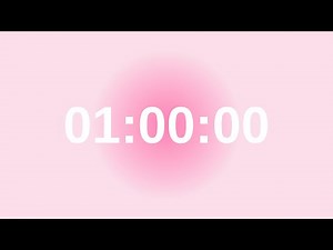 1 hour study with me aura timer, pomodoro timer for Study/reading/working/writing/Meditation.