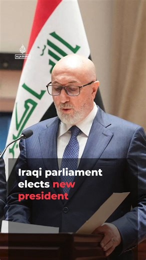 Iraq’s parliament has elected Kurdish politician Nizar Amedi as president after months of political deadlock following November’s elections.