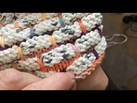 Knitted Ball Band Dishcloth Tutorial 2019 ~ DancesWithPitBulls ~