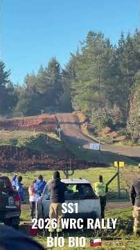 Impresionante salto WRC Rally Chile Biobío 2026 SS1 1st rallycar. Rere Camp. #wrc #rally #rallychile
