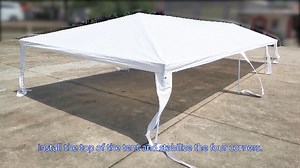 Watch How to Setup 10'x30' Canopy Tent for Parties? on Amazon Live