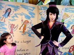 Katy Meets Vidia I And TinkerBell III At Disneyland's Pixie Hollow