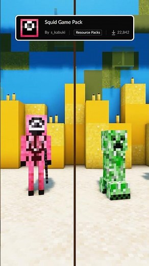 🔥Squid Game Texture Pack for Minecraft #minecraft #shorts