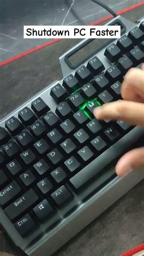 Shutdown Your PC faster with this Shortcut key #keyboard #computer #shorts #tech