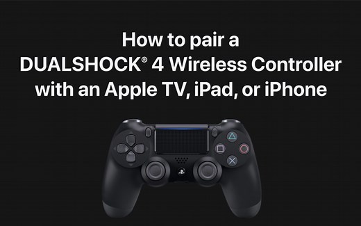 How to pair a DUALSHOCK 4 Wireless Controller  – Apple Support