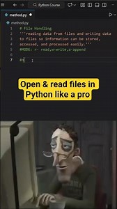 📂 Read files in Python Learn open() and read() the easiest way.#python #shorts #coding #learnpython
