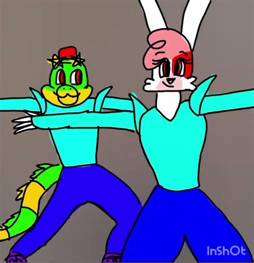 Monty & Vanny are dancing animation 💚🤍
