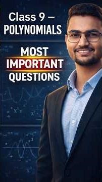 Class 9 Maths - Polynomials - Most Important Questions 🔥 #shorts #class9 #maths