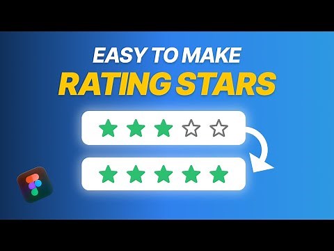 How to Make Rating Stars Animation in Figma - Interactive Components Tutorial