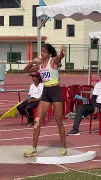 Gold medalist girl throw #trackandfield #fitness