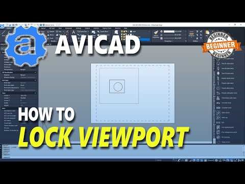 AviCAD How To Lock Viewport
