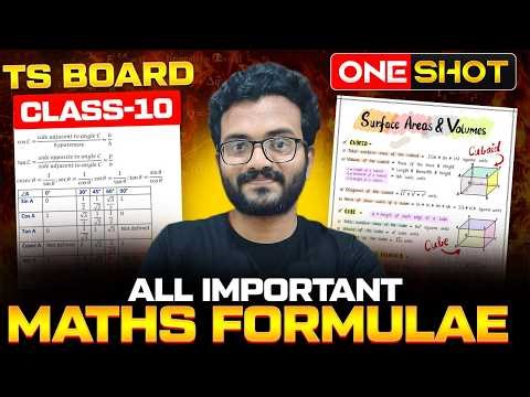 Class 10 Maths All Important Formulae 🔥 | AP Board 2026 | Last Minute Revision