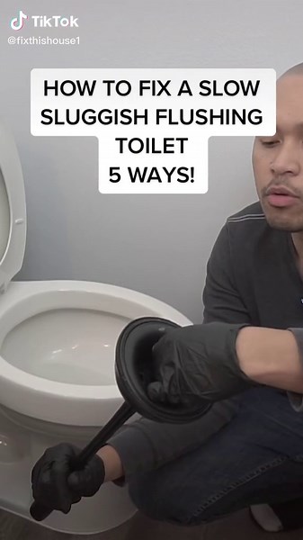 5 Ways to Fix a Slow Sluggish Flushing Toilet