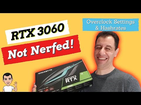 RTX 3060 12GB | Unlocked for Mining Ethereum | Overclock Settings for 49MH/s @ 110Watts!