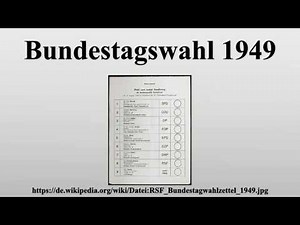 Bundestagswahl 1949