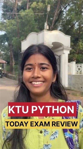 ✅KTU PYTHON EXAM REVIEW BY STUDENTS🔥 #ktu #pyq