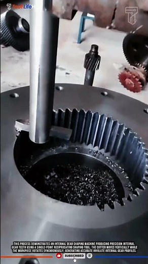Internal Gear Shaping Technology: Precision Internal Spline Cutting with Single Tool #tech