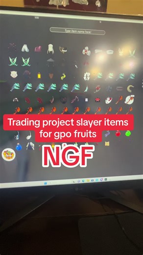 Trading items for gpo fruits/items #fyp #projectslayers #grandpieceonline