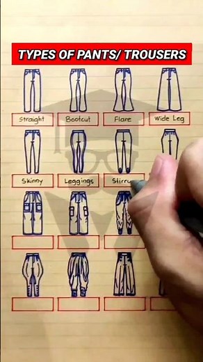 Different Types of Pants or Trousers