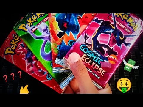 Unboxing Pokemon cards cosmic eclipse booster packs|Pokemon Special|