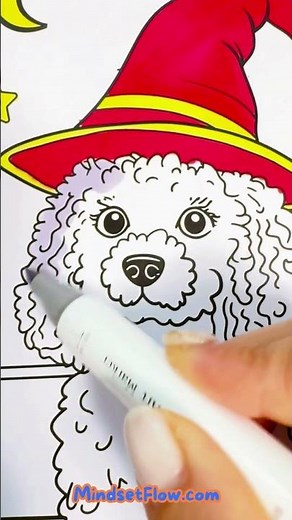 Cute & Creepy Coloring Fun | Adorable Poodle from Spooky Hugs Halloween Coloring Book