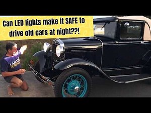 Can LED lights make it SAFER to drive your Ford Model A?? LED light seminar by Tina "Model T" Shinn