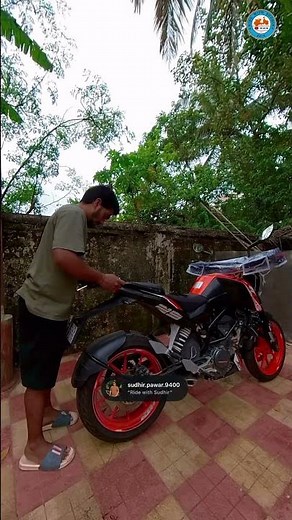 Special Top box 45 installation with KTM duke bike wow 😍#topbox #installation #ktmduke #viral