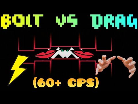 Geometry Dash Challenge War - Boltclicking Vs Dragclicking (60+ CPS)