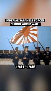 Imperial Japanese Forces During WWII #history #ww2 #shorts