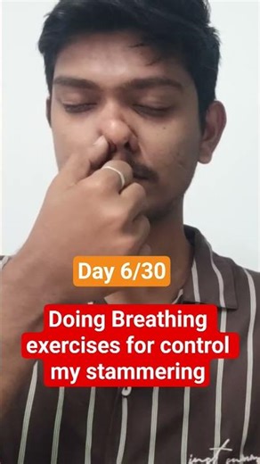 day 6/30 Simple habit to reduce stammer