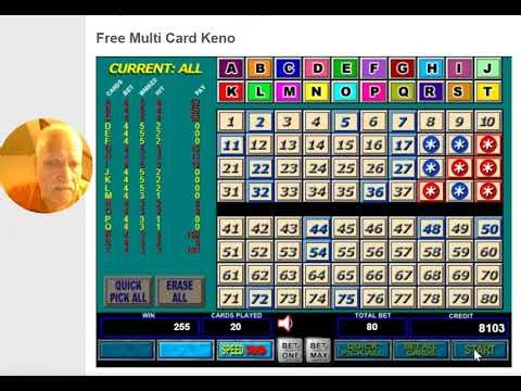 Multi Card Keno for beginners.. A quick game of Multi Card Keno # 7, a Nine Square Strategy. 2 / 2