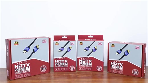 Cable TV Coaxial for 4K 18Gbps Gold Plated Male-Male Cables for Monitor-Customizable Lengths (0.5M-30M)