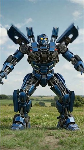 Robot_blueA1 berubah menjadi mobil_ hasil karya AI (part 1) #robot #transformers #robotmobil #mobile